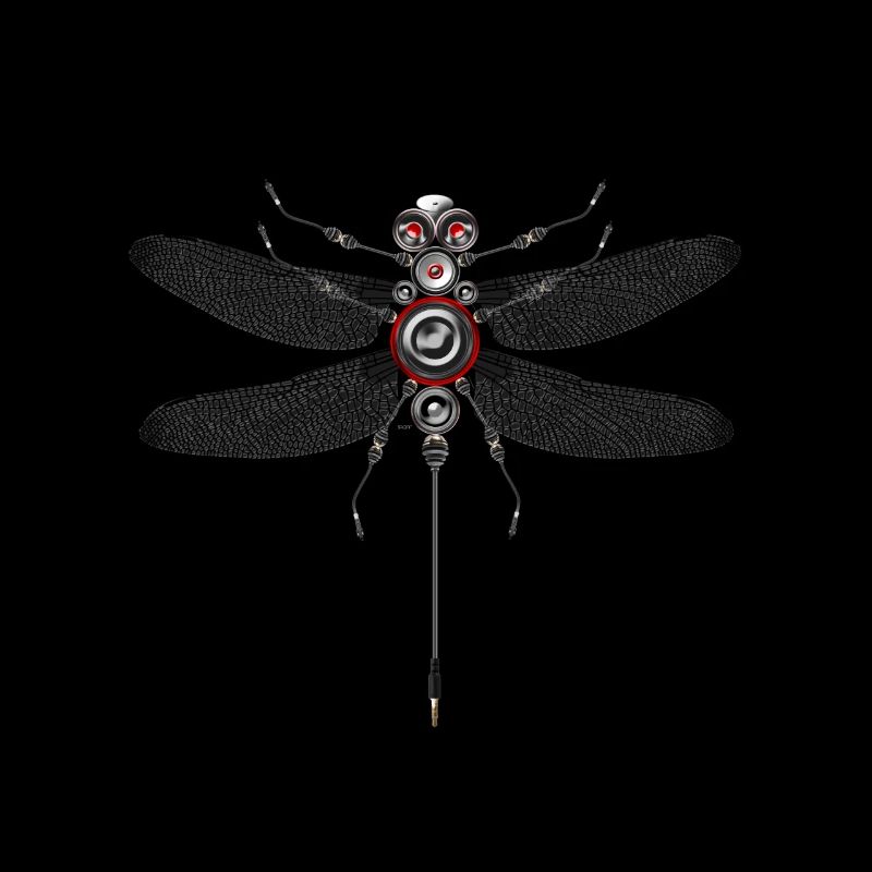 Dragonfly Insect Techno Haut-Parleur Robot Basse