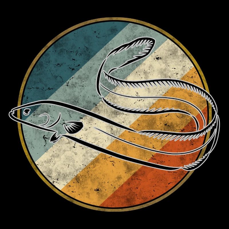 Pêche à l'anguille rétro