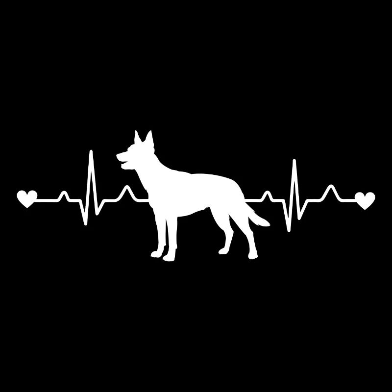ECG australien Kelpie Heartbeat Pulse
