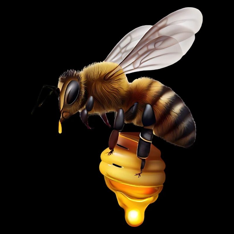 Abeille en nid d’abeille