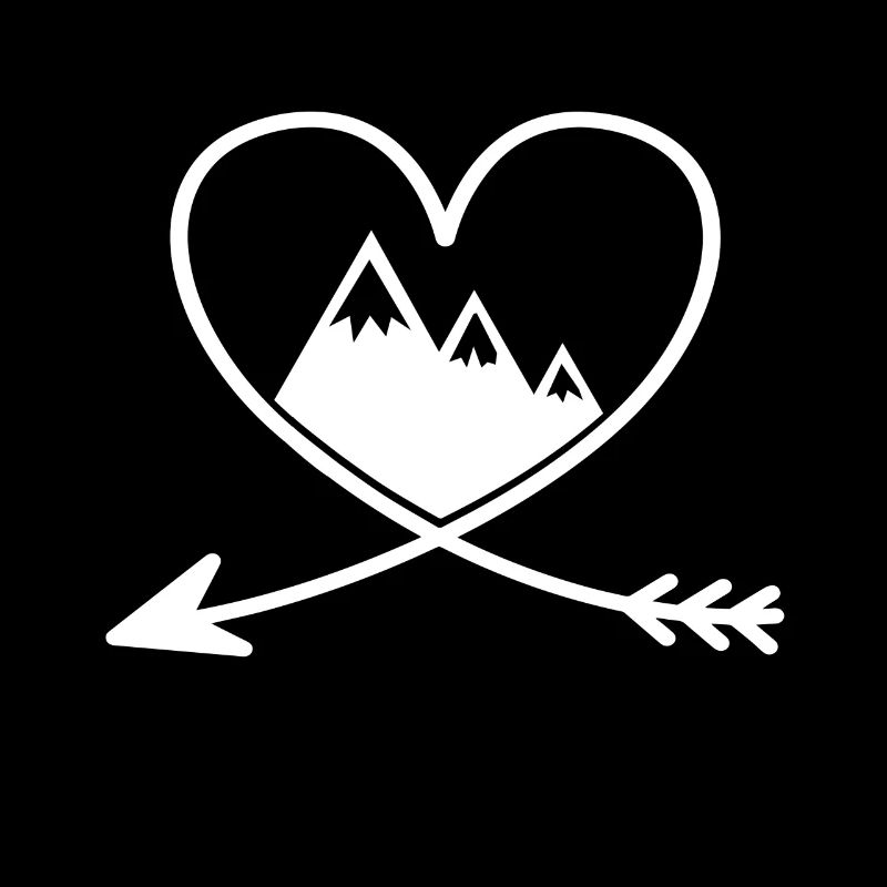 Montagnes Flèches de coeur