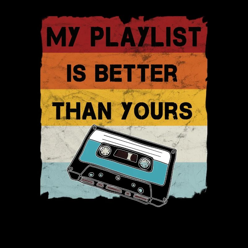 Cassette rétro Cool Musicien