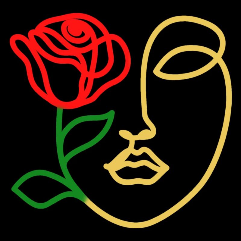 Visage rose