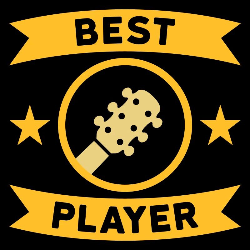 Best guitar player (Gitarre, Kreis, Banner)