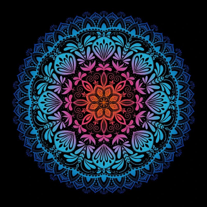Regenbogen Mandala