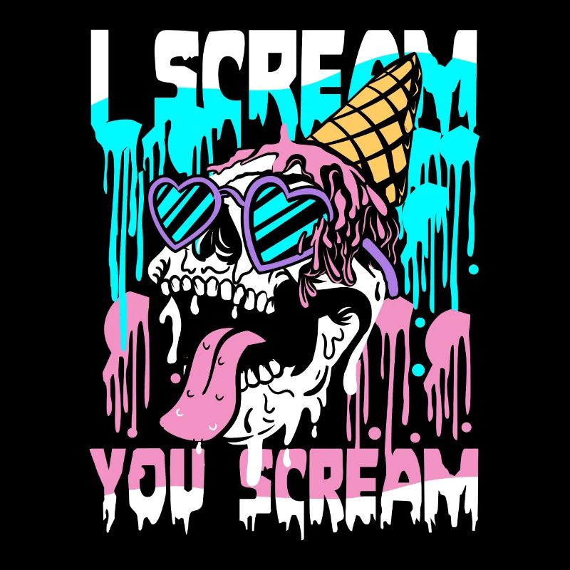 I scream you scream | cool summer skull