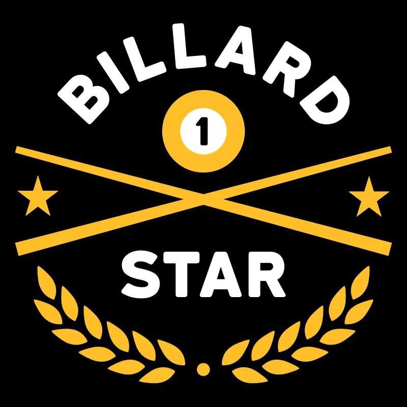 Billard star (Billardqueues, Billardkugel, Sterne)