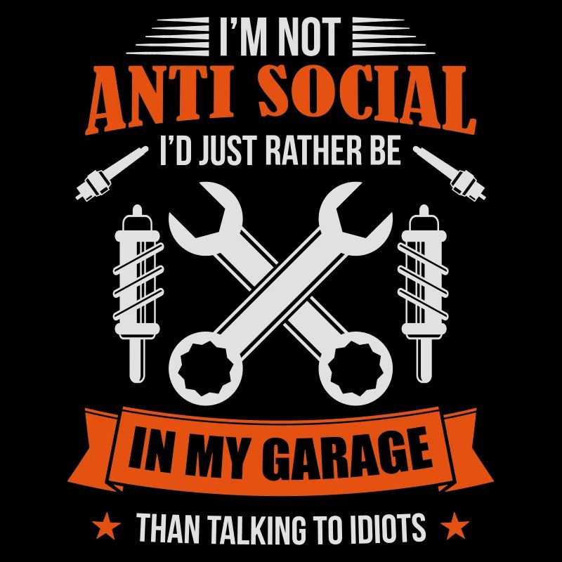 Mécanicien dans antisocial de garage -