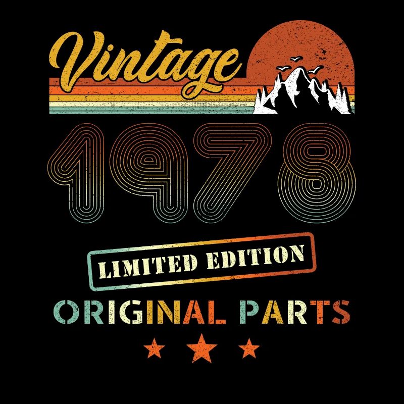 Vintage 1978 Retro Geburtstag