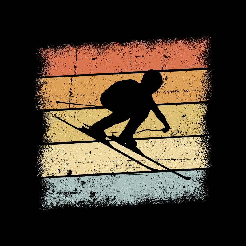Ski Vintage Retro Design