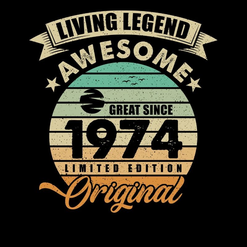 1974 Anniversaire Retro Orginal