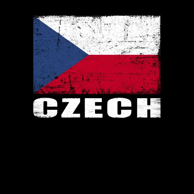 Drapeau de la République tchèque Grunge Drapeau tchèque