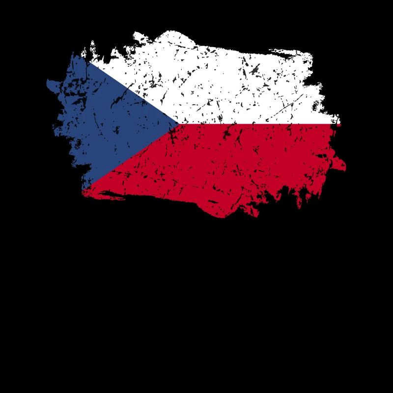 Drapeau de la République tchèque Grunge Drapeau tchèque