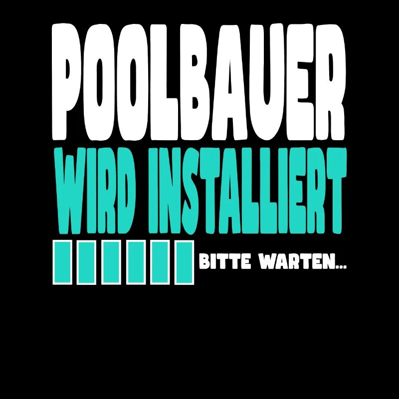 Poolbauer wird installiert