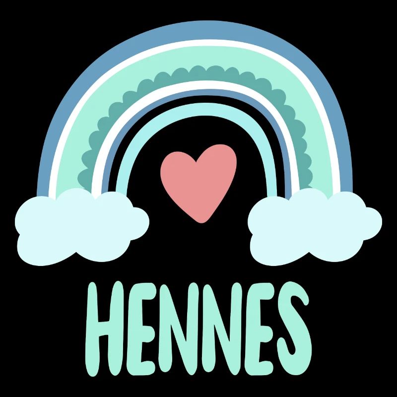 Hennes Name Regenbogen Baby
