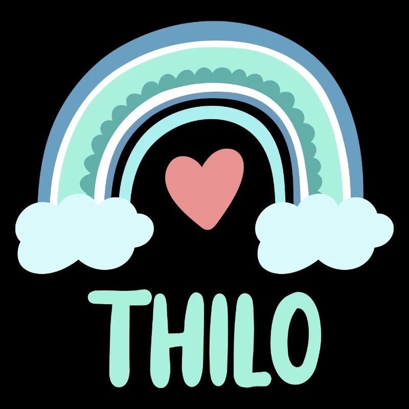 Thilo Name Regenbogen Baby