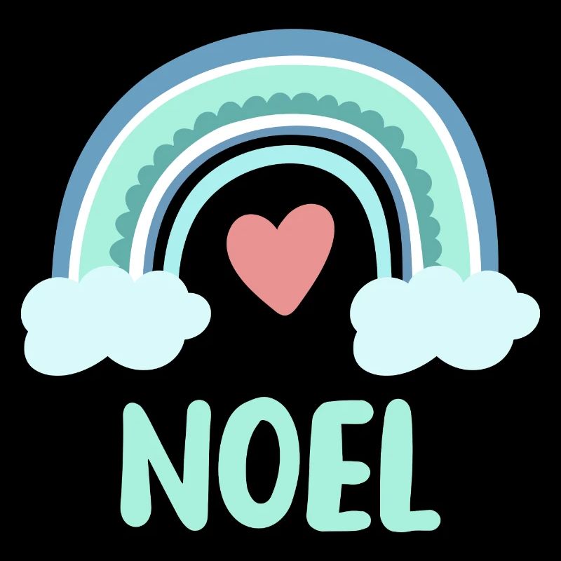 Noel Name Rainbow Baby