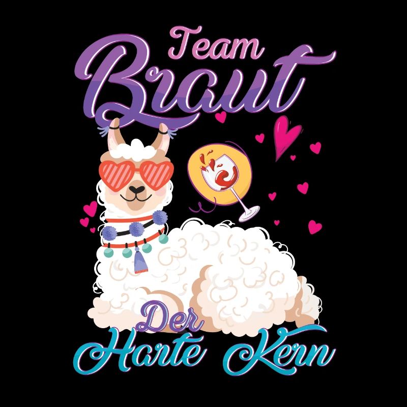 Team Braut Llama Der harte Kern