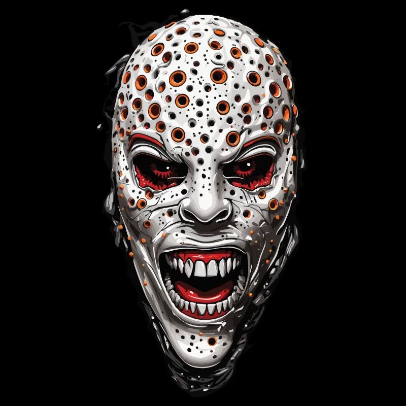 Conception de monstre d’Halloween trypophobe