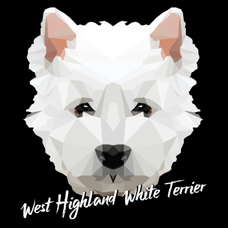 West Highland White Terrier Low Poly Gift