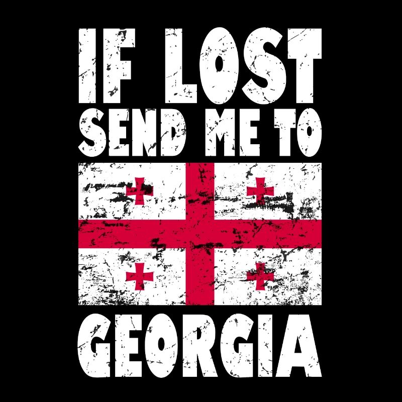 Drapeau de géorgie Disant
