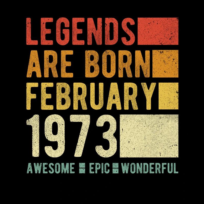 Geburtstag Februar 1973