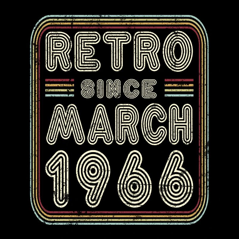 Geburtstag März 1966 Retro Geschenk