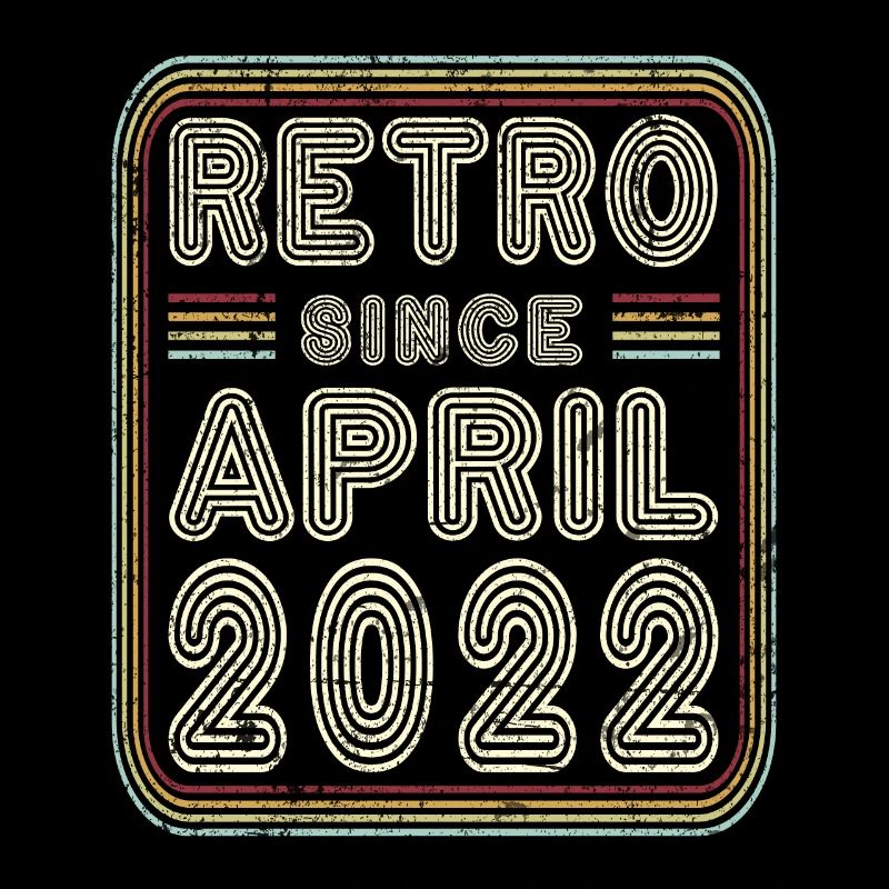 Geburtstag April 2022 Retro Geschenk