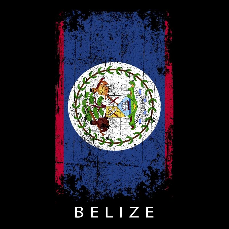 Souvenir avec le drapeau du Belize