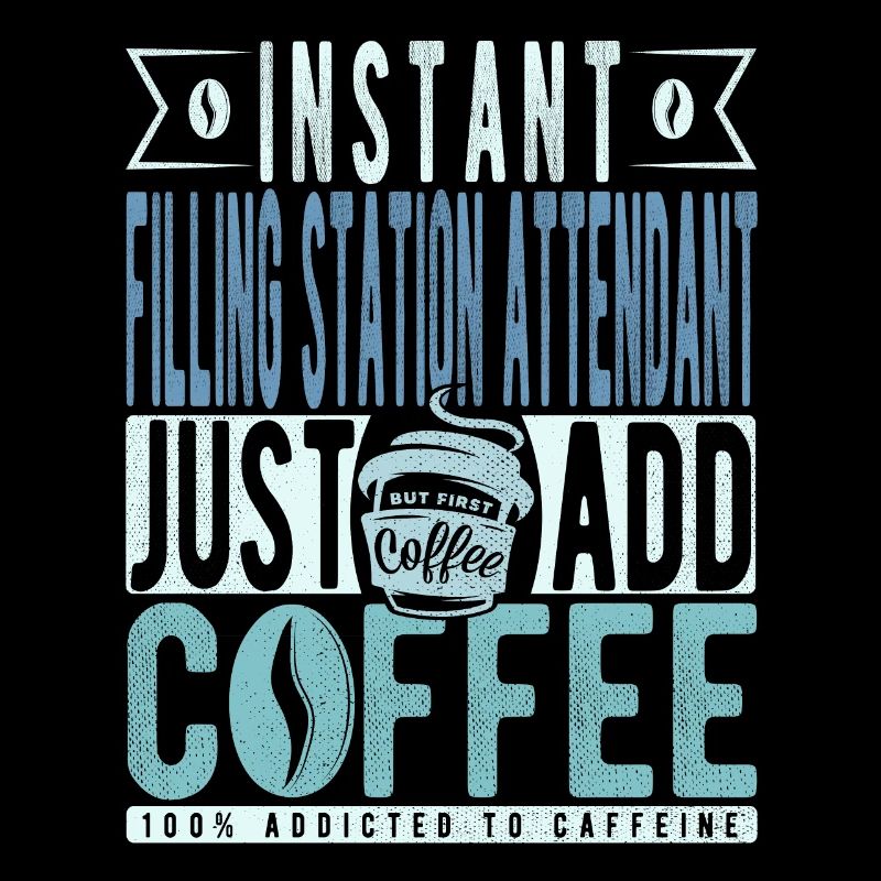 Le préposé à la station-service instantanée ajoute simplement du café