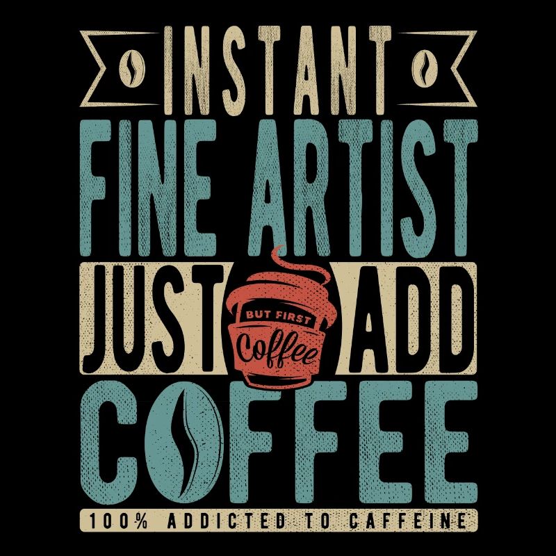 Artiste instantané Fine Il suffit d’ajouter du café