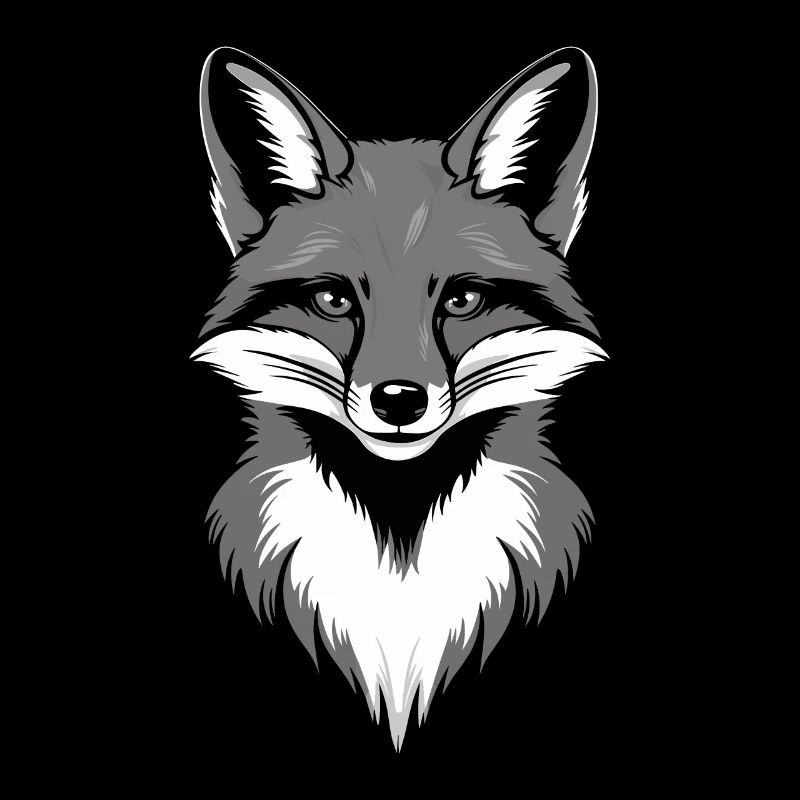 Fox Art Design Stylish Portrait