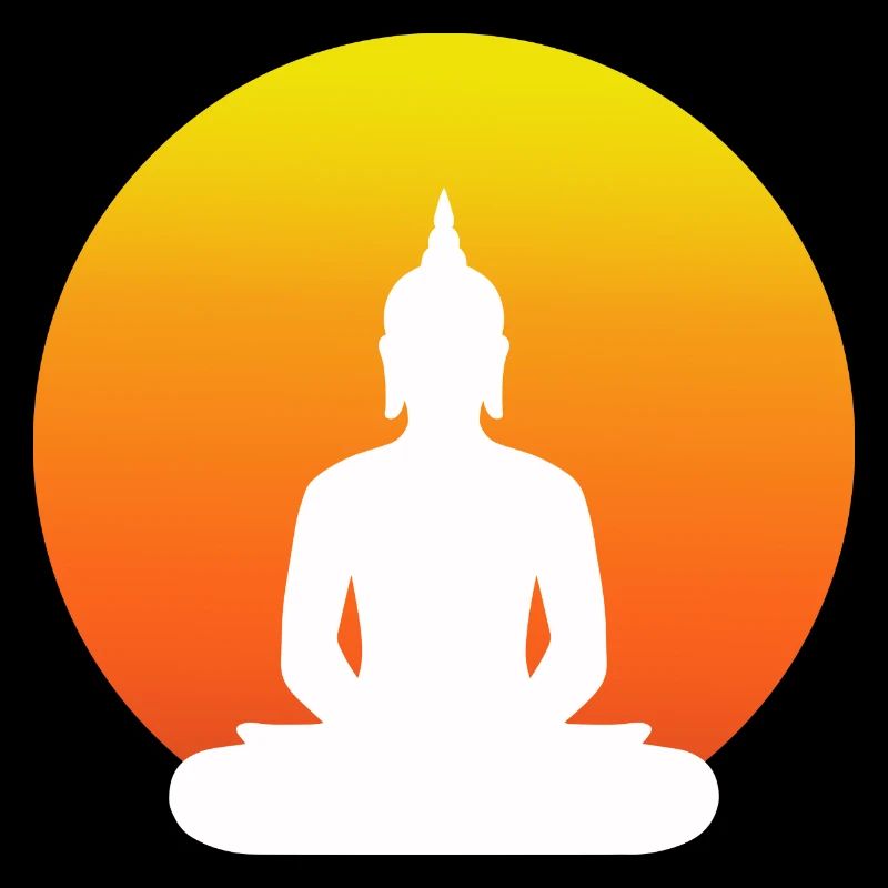 Buddha im Schneidersitz
