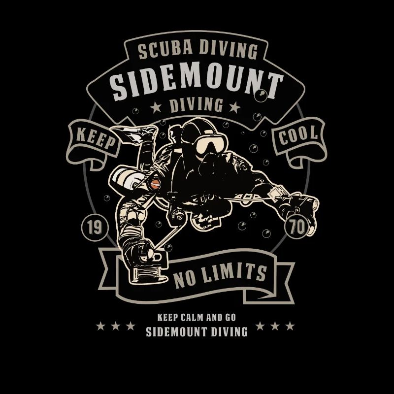 Sidemount Tauchen Keep Calm Höhlentauchen Geschenk