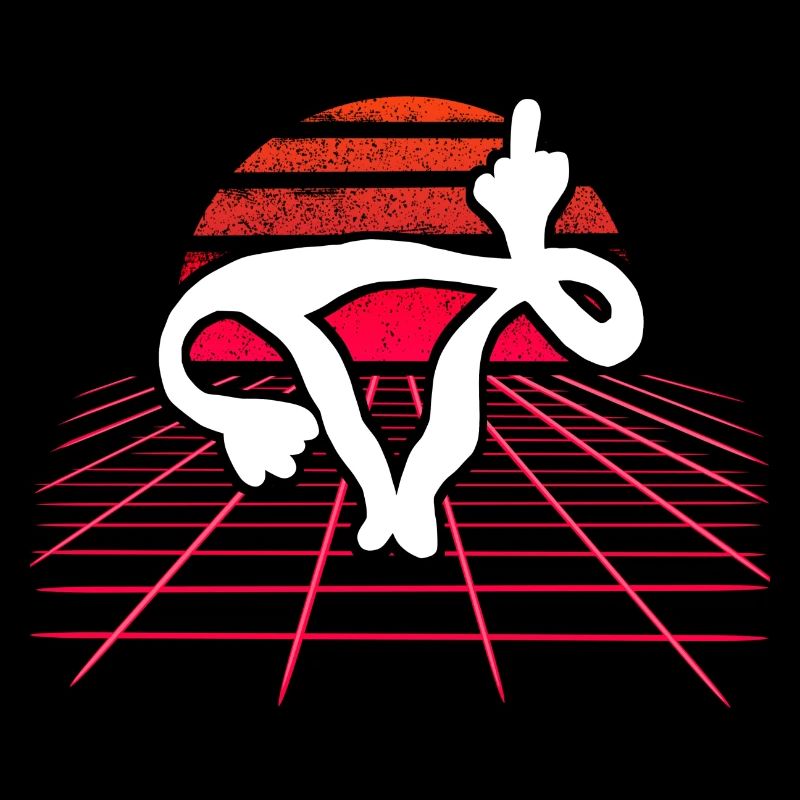 Fick dich Gebärmutter - Uterus Retro Wave Sunset