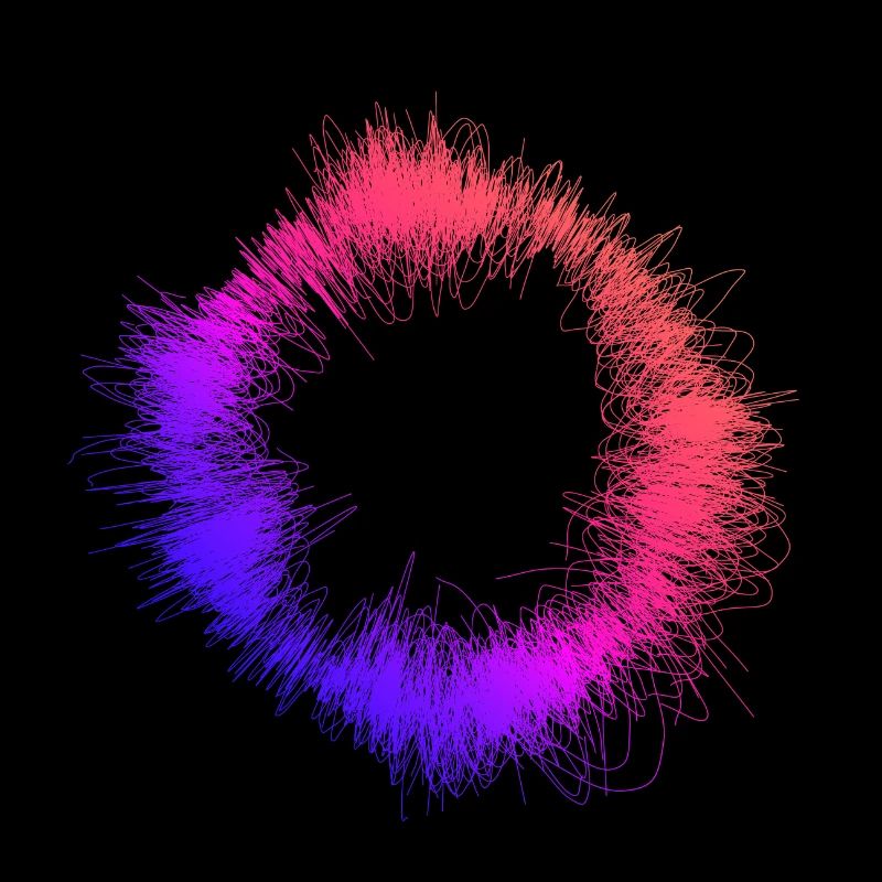 Bunte Licht-Wolle
