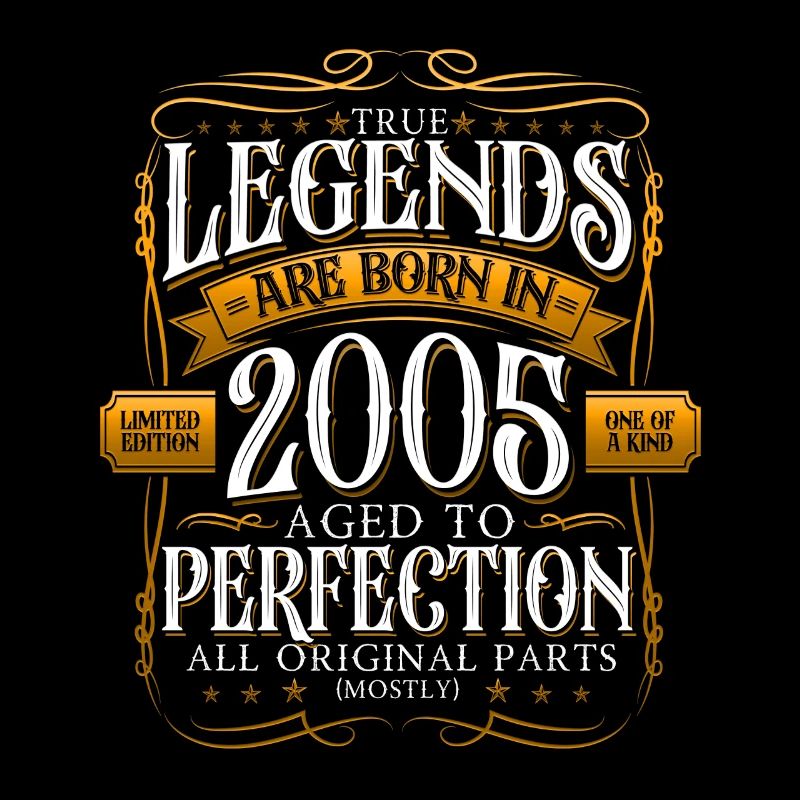 Legend 2005 17th Birthday Gift Men Funny