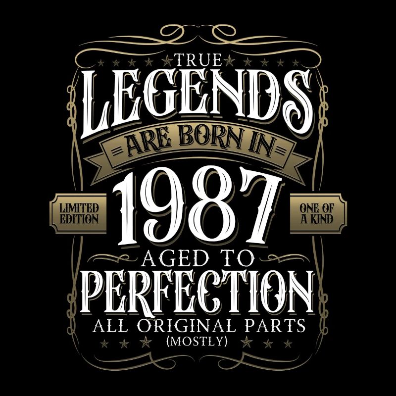 Legende 1987 35. Geburtstag Geschenk Herren Lustig