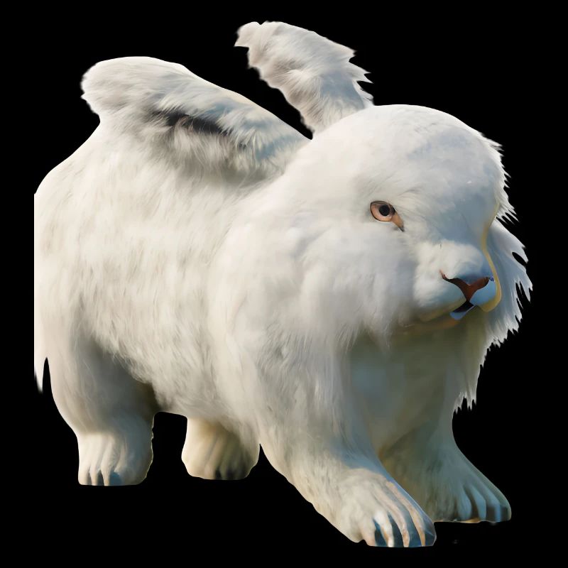 Fluffy Angora rabbit
