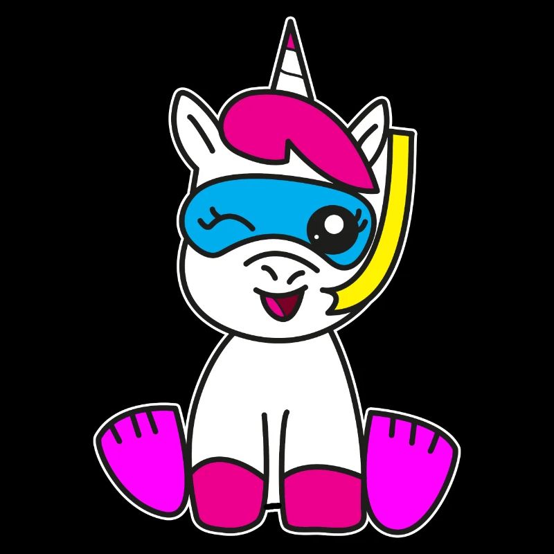 Einhorn am Badespass Schnorcheln Kinder Geschenk