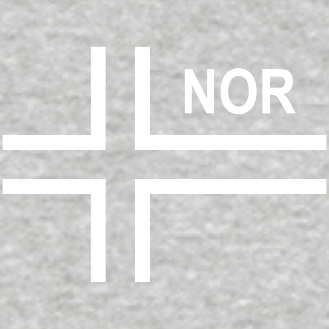 Norsk taktisk flagga Norge - NOR (negativ)