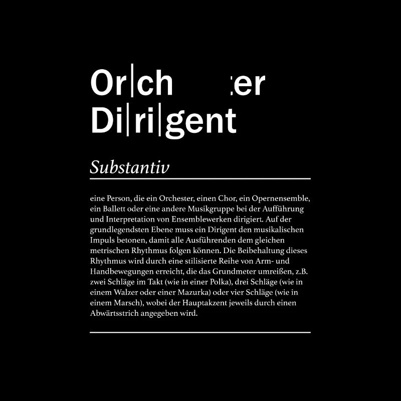 Definition Eines Dirigenten - Orchestra