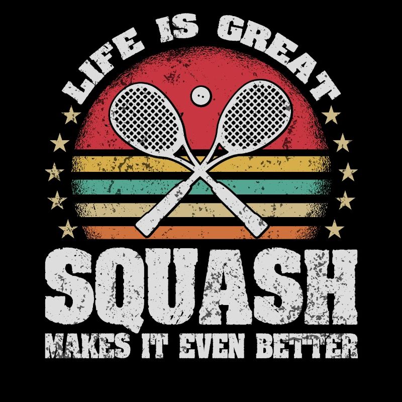 Life is Great Squash Makes It Better Retro Squash