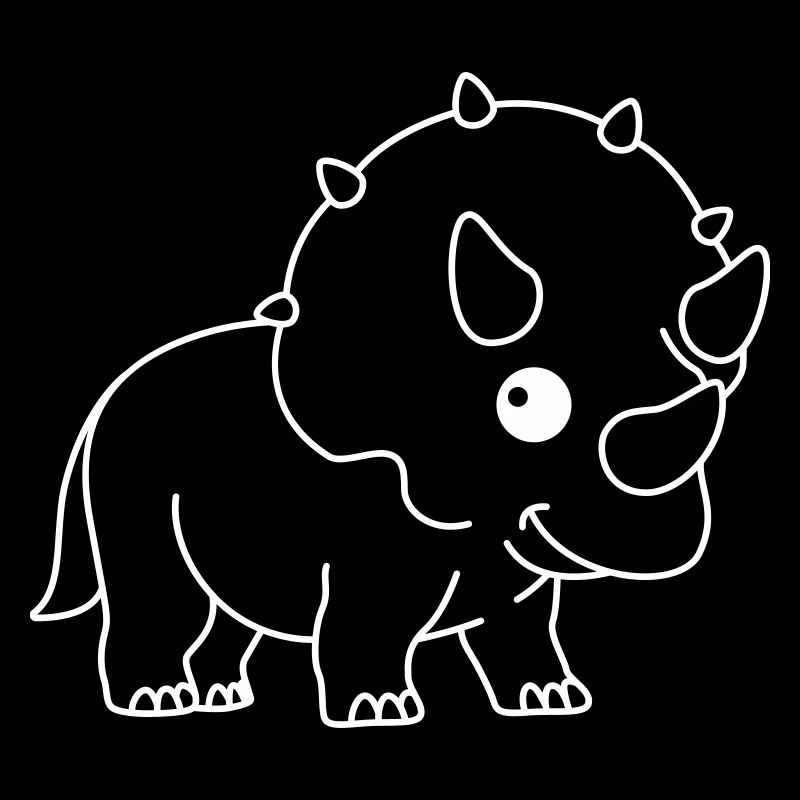 Dinosaur triceratops comic