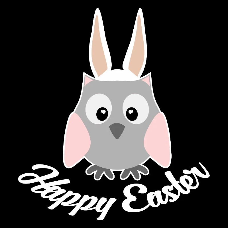 Frohe Ostern Eule Uhu