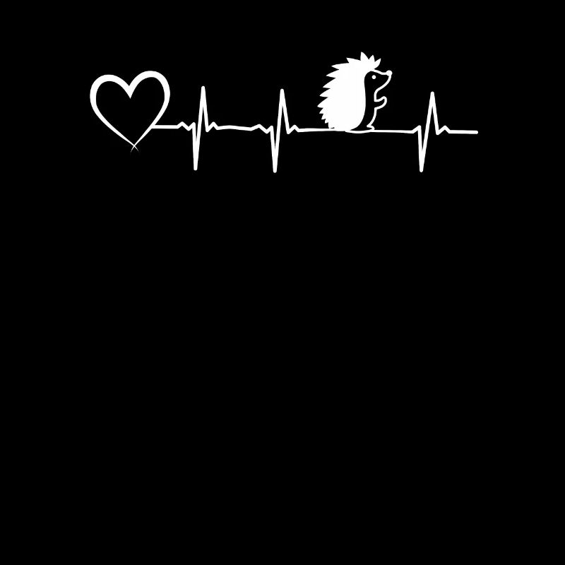 Conception de battement de Hedgehog Hart avec amour de hérisson de coeur