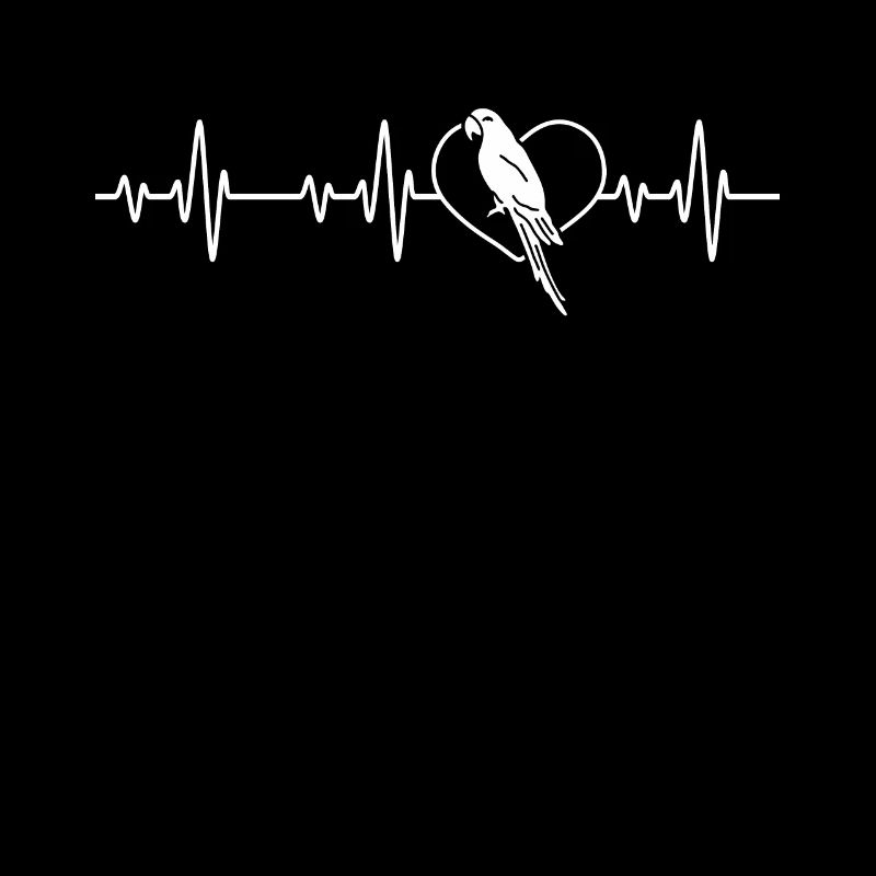 Perroquets Bird Lover Heartbeat Heart