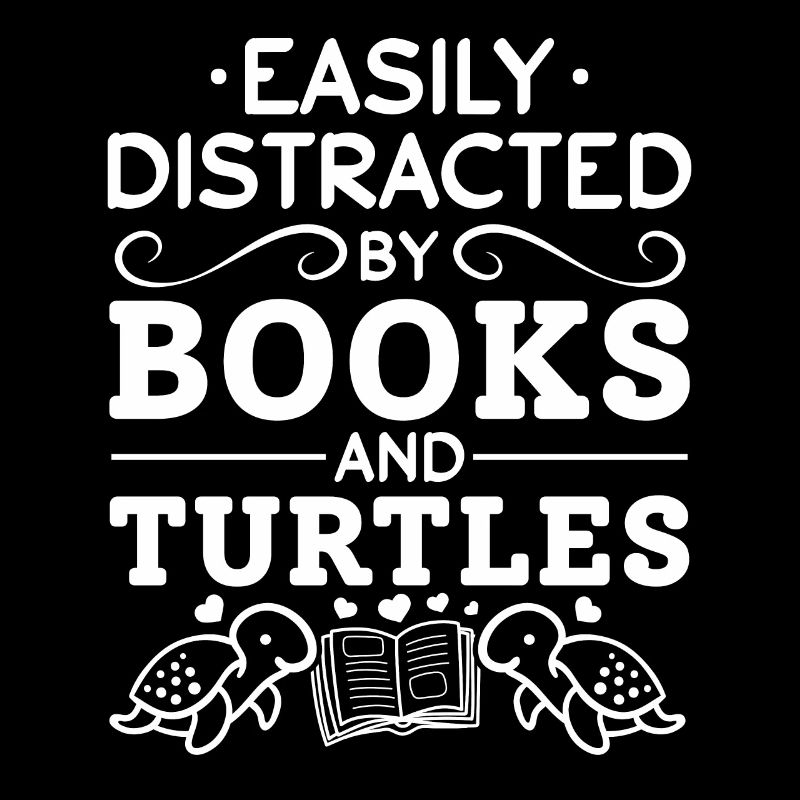 Turtle reading books are easy to read from