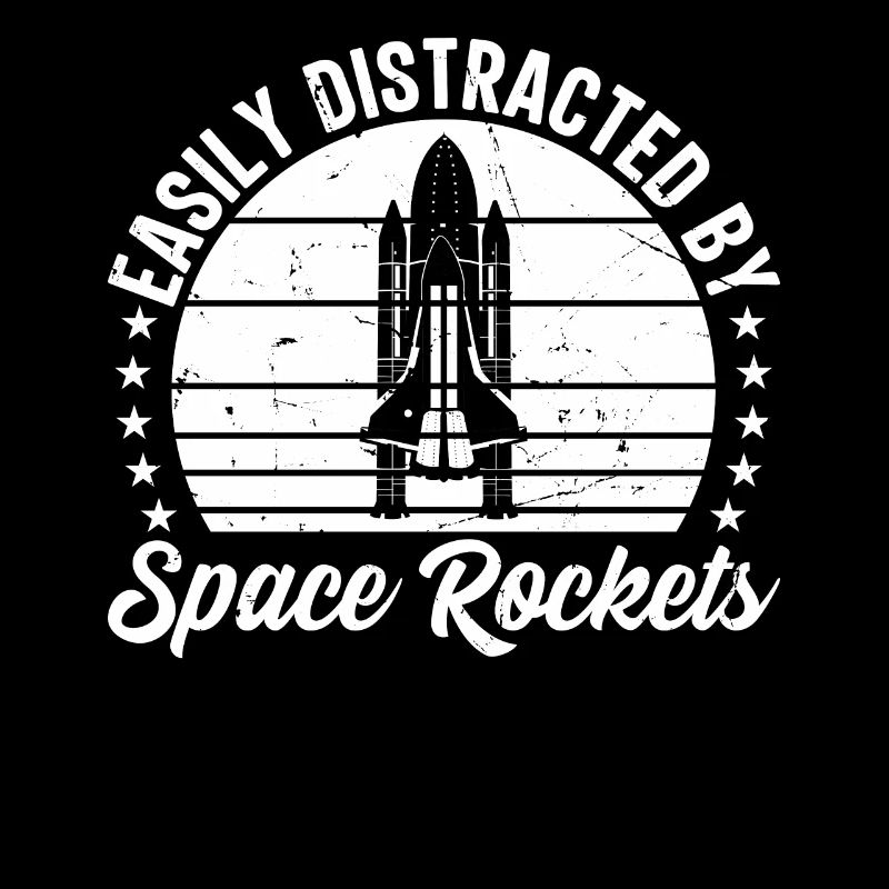Rocket Ship Space Ship - Easily Distracted By Spac
