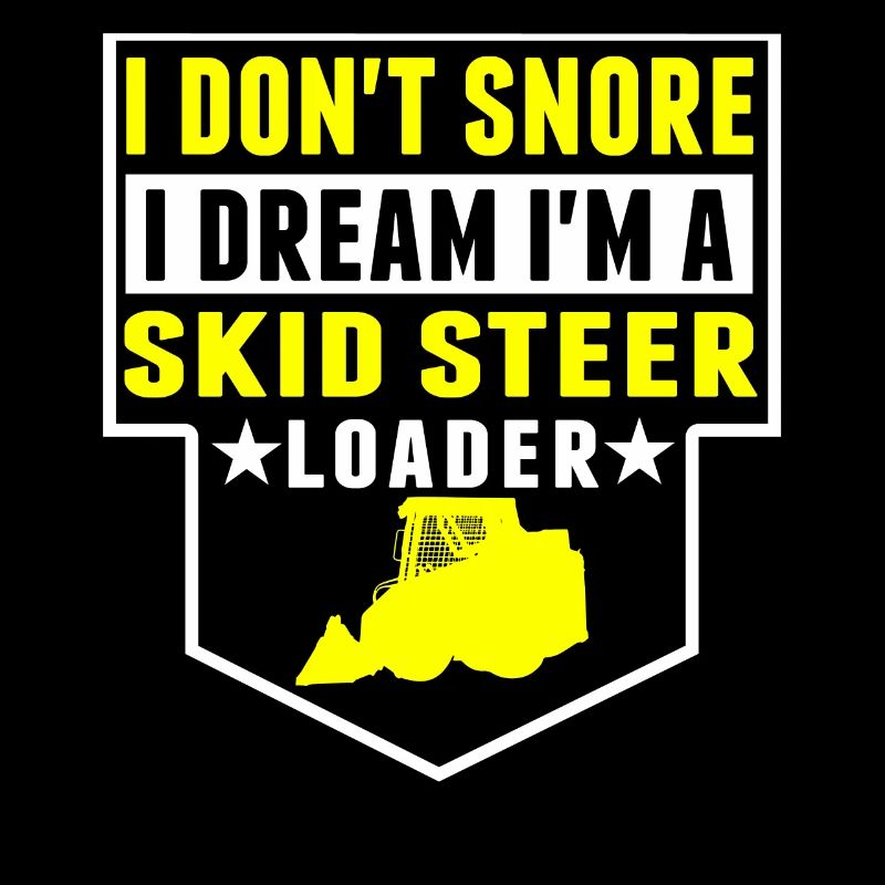 Je ne ronfle pas, rêve dans la chargeuse compacte